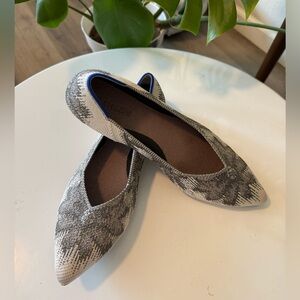 Rothy's Black and White Patterned Flats